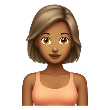 Young tanned girl with Pomeranian sticker