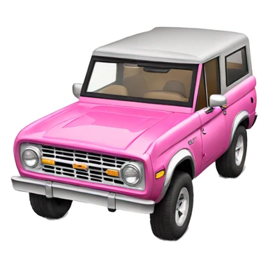 Pink Ford Bronco sticker