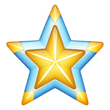 White star sticker