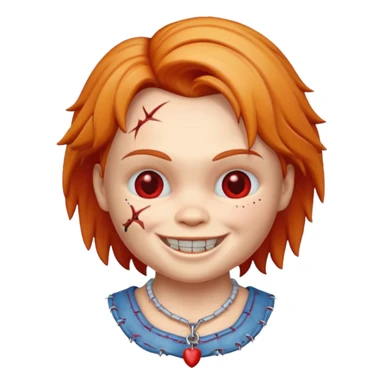 chucky icon neckless sticker