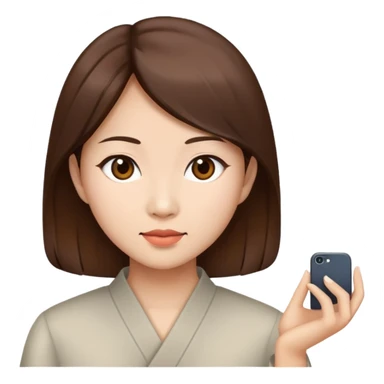 Femme asiatique brune sticker