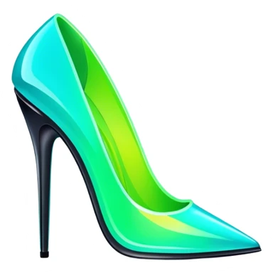 neon cyberpunk style 
stiletto sticker