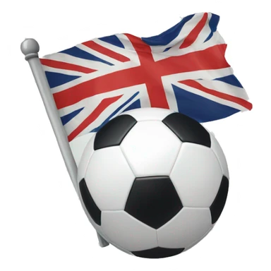 England Flag With A Soccer Ball sticker