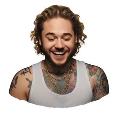 post malone tattoo sticker