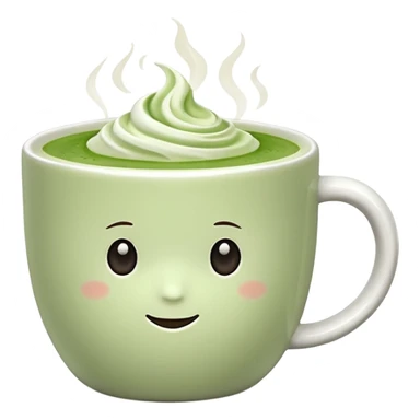 Aesthetic matcha sticker