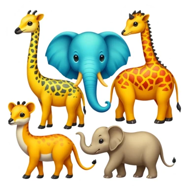 exotic animals sticker