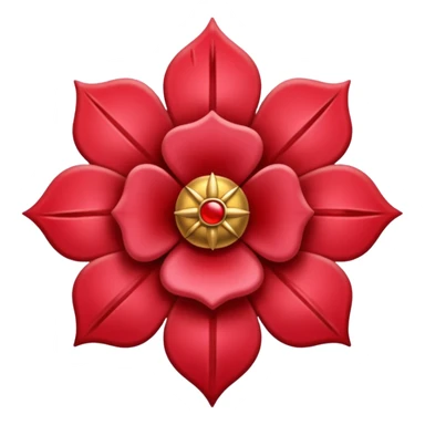 brasão medieval rosa de sangue vermelha sticker