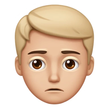 sarcastic and disappointed face  sticker