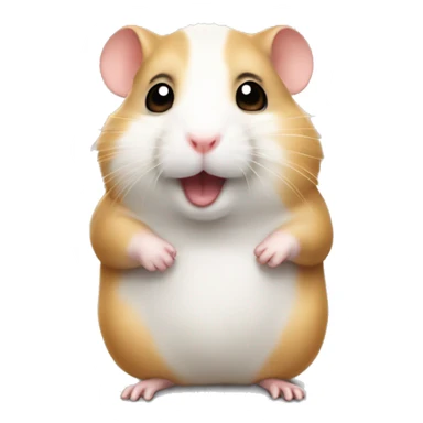 Hamster with a lot of work to do. sticker