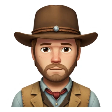 realistyc artur morgan from rdr foto here sticker