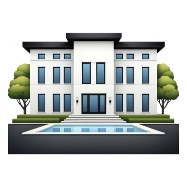 fancy modern minimalist big house sticker