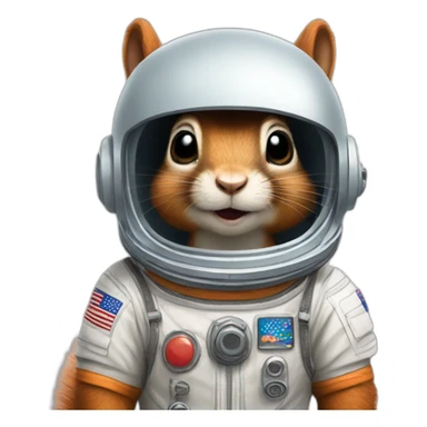 squirrel in a spacesuit sticker
