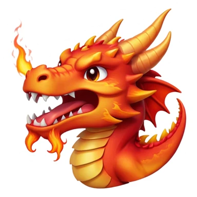 Cinematic Cute Yawning Fierce Fire Dragon Portrait Emoji, Head tilted slightly with a dramatic, wide-open yawn, revealing a fearsome yet endearing scaled visage bathed in searing reds and oranges, with gentle flames licking around its open mouth; rendered with realistic detail and flickering natural light, high shine, relaxed yet fierce, styled with a dash of smoldering charm, soft glowing outline, capturing the essence of a sleepy but spirited inferno ready to unleash a tender blaze of warmth! sticker