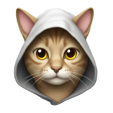 cat with hood sticker