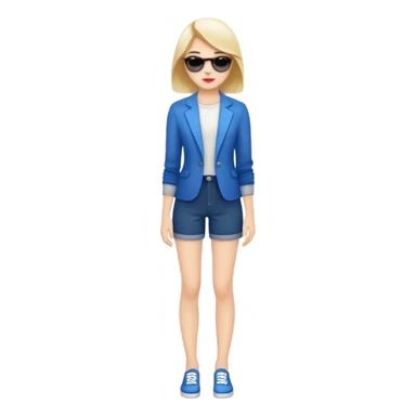 stylish full body model sticker