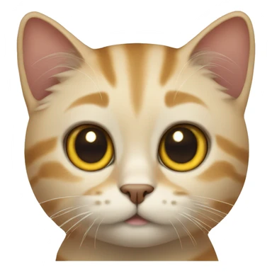 CAT with human Face  sticker