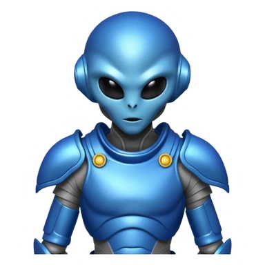 alien in blue armor





 sticker
