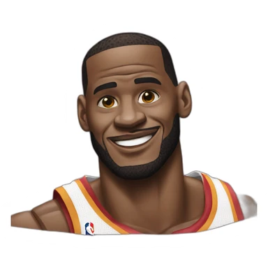LeBron jams sticker