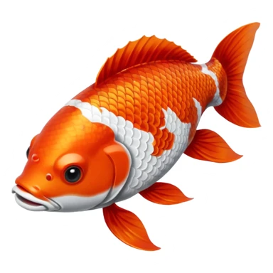 red koi fish sticker