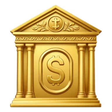 bank color gold sticker
