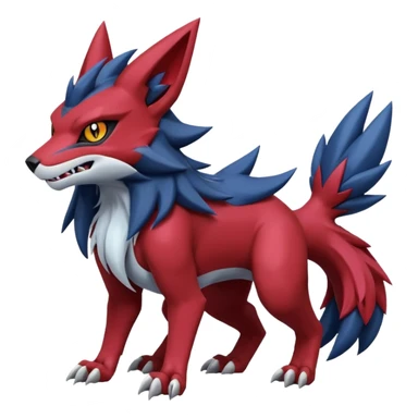 Zoroark-Gatomon-Vernid-Protogen-Digimon-Fakémon-Pokémon-creature  sticker