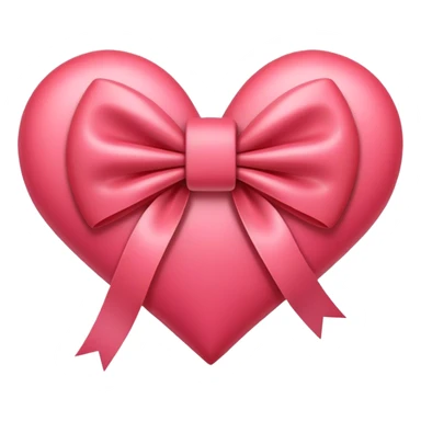 Cute heart bow emoji  sticker