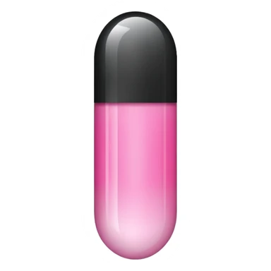 pink and white capsule sticker