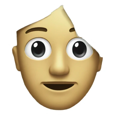 half of face shows money face sticker