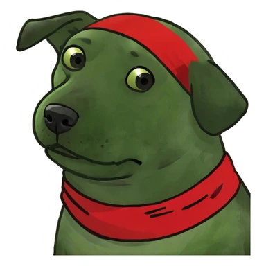 FAT BLACK DOG sticker