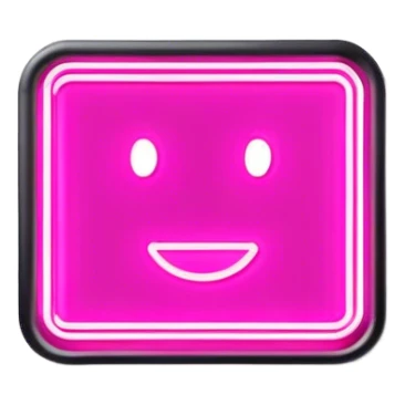 neon outline signboard sticker