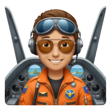 esgle pilot riding plane sticker