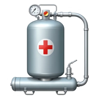 medical oxygen sticker