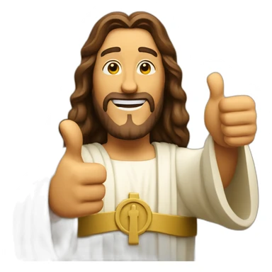 Buddy Christ thumbs-up sticker