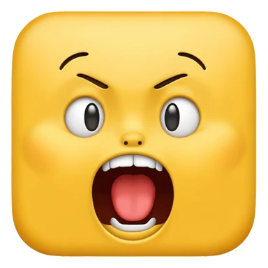 make a yelling emoji sticker