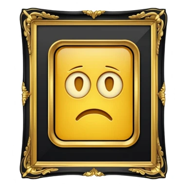 golden RIP frame sticker