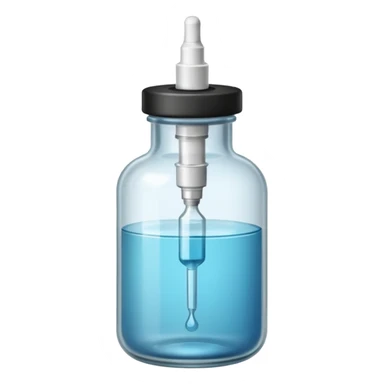 injections with near small bottle sticker