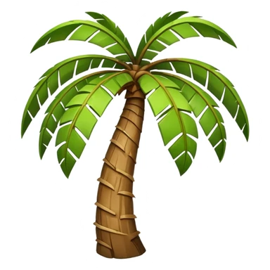 Palm Tree: flat body bend sticker