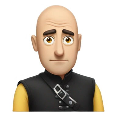 Gru with man boobs sticker