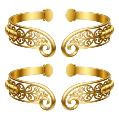 Golden cuffs sticker