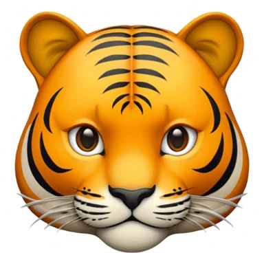 Emoji de um tigre em pe para a esquerda (tigre sem cor nenhuma todo preto) sticker