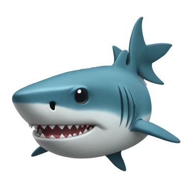 Shark with vine  sticker