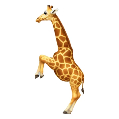 a giraffe doing a backflip  sticker