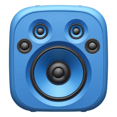 autoparlante azzurro sticker