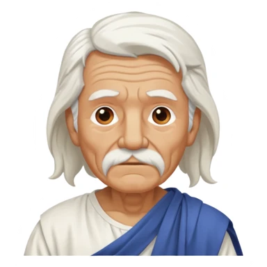 ancient greek old man sticker