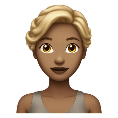 glamorous girl with light brown hair sticker