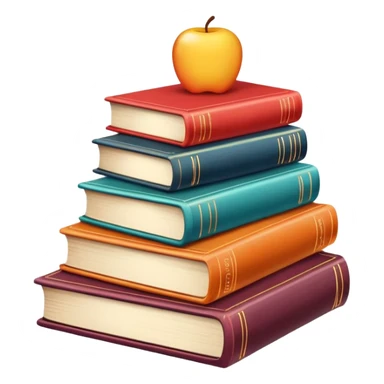 Aesthetic books on the table sticker