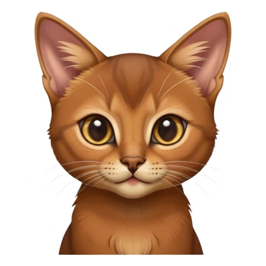 Head of Abyssinian kitten sticker