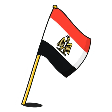 Egypt flag sticker