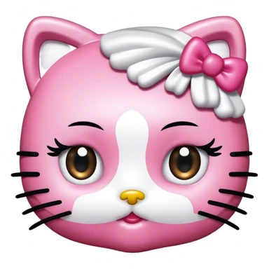 hello kitty with mascara spoolie sticker
