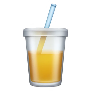 Cup of apple juice sticker
